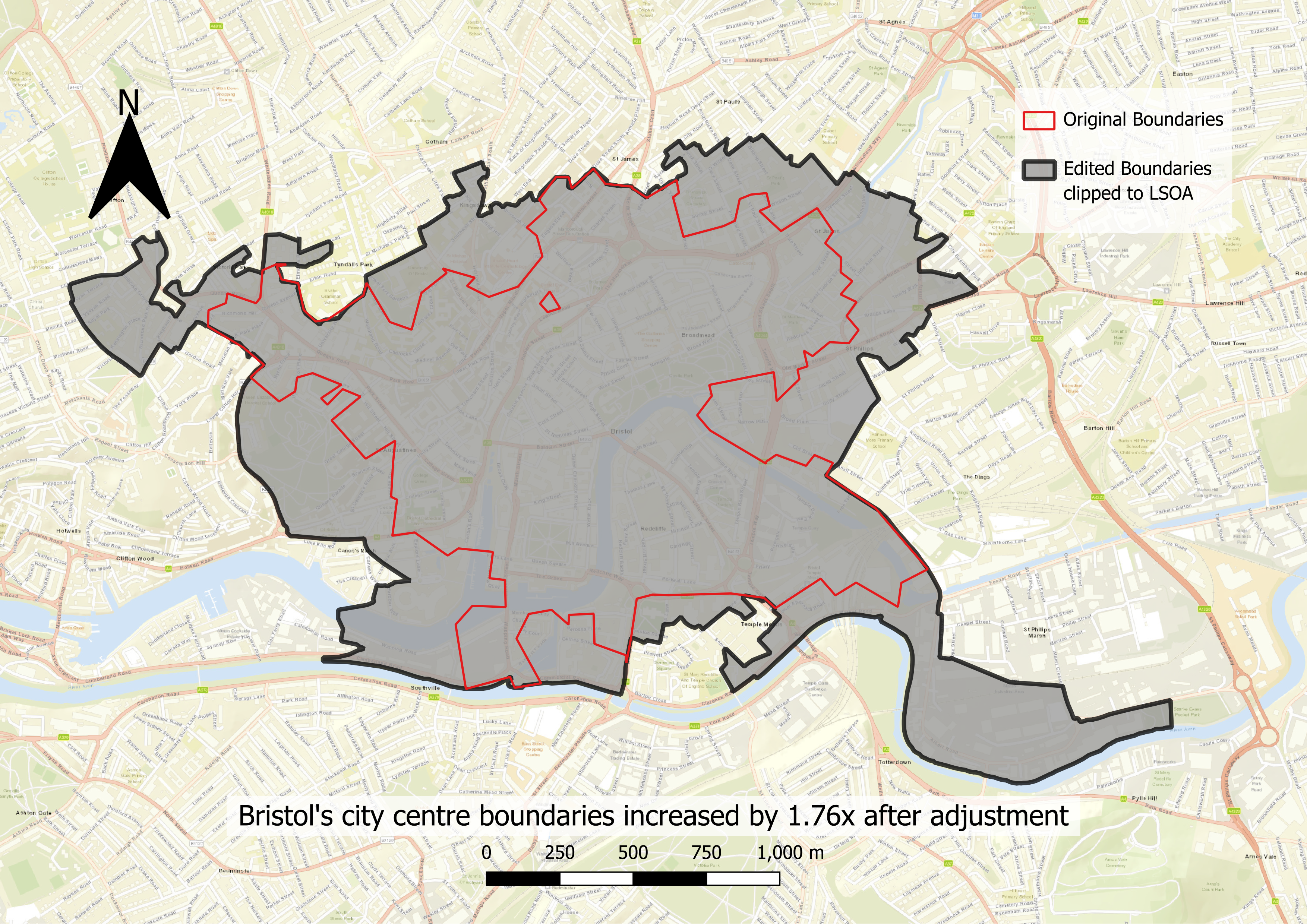 CfC's and Adjusted City Centre Boundaries for Bristol